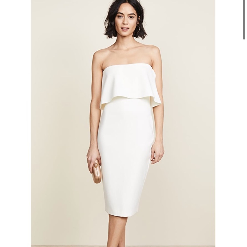 Likely Driggs Strapless Dress in White